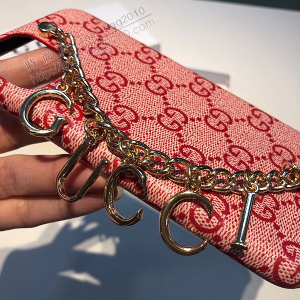 Gucci手機殼 Gucci手機套 官網1:1同步 網紅同款鏈條手機殼 蘋果手機套  mmk1017